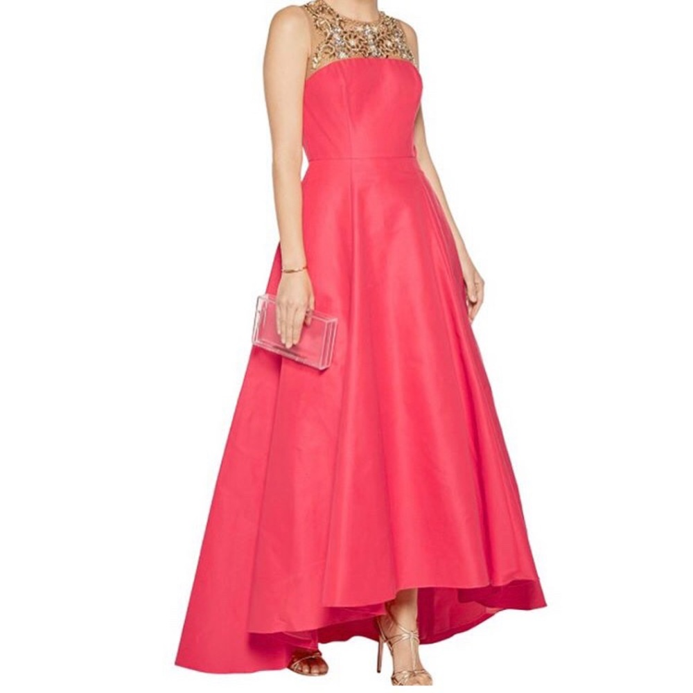 Beautiful peach prom dress
